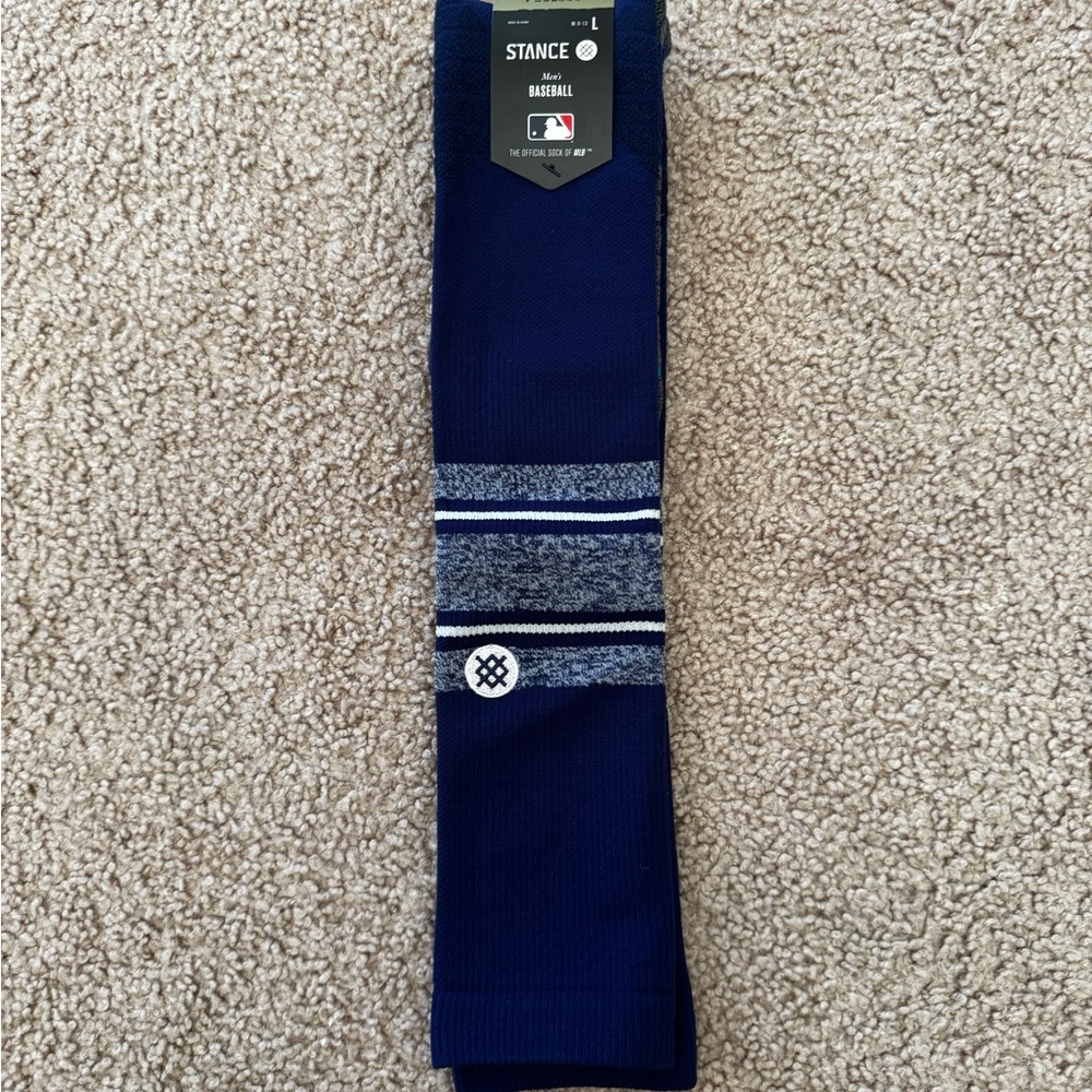 Stance Feel 360 MLB Diamond Pro Strip OTC Socks Size Large 9-13 Navy